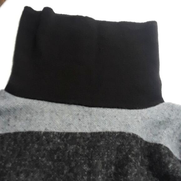 NWT Women Sz L  Cowl Neck Lagenlook Oversized Boxy Artsy Grunge Pockets Sweater - Picture 7 of 12